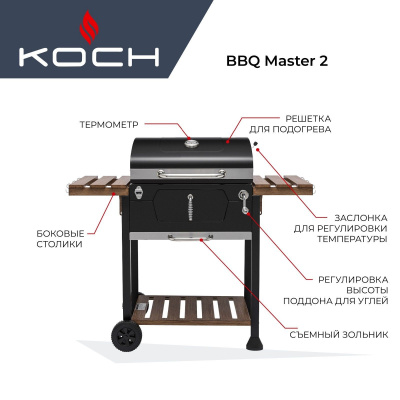 Угольный гриль KOCH BBQ Master 2
